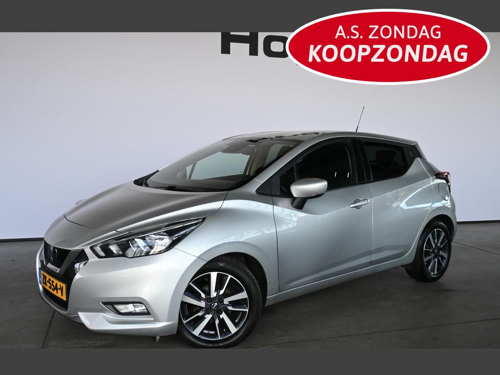 Nissan Micra 1.0 IG-T N-Connecta Clima Navigatie LED Goed On, Auto's, Nissan, Voorwielaandrijving, Met garantie (alle), Traction-control