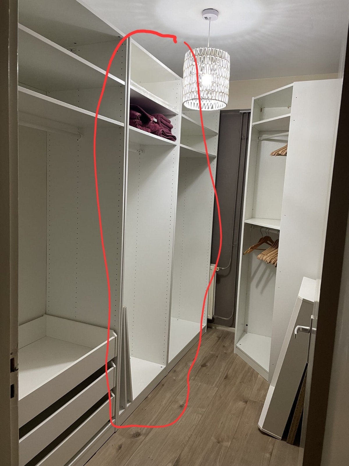 Ikea Pax kast wit 75x58x236, Ophalen, 200 cm of meer, Met plank(en), 50 tot 100 cm