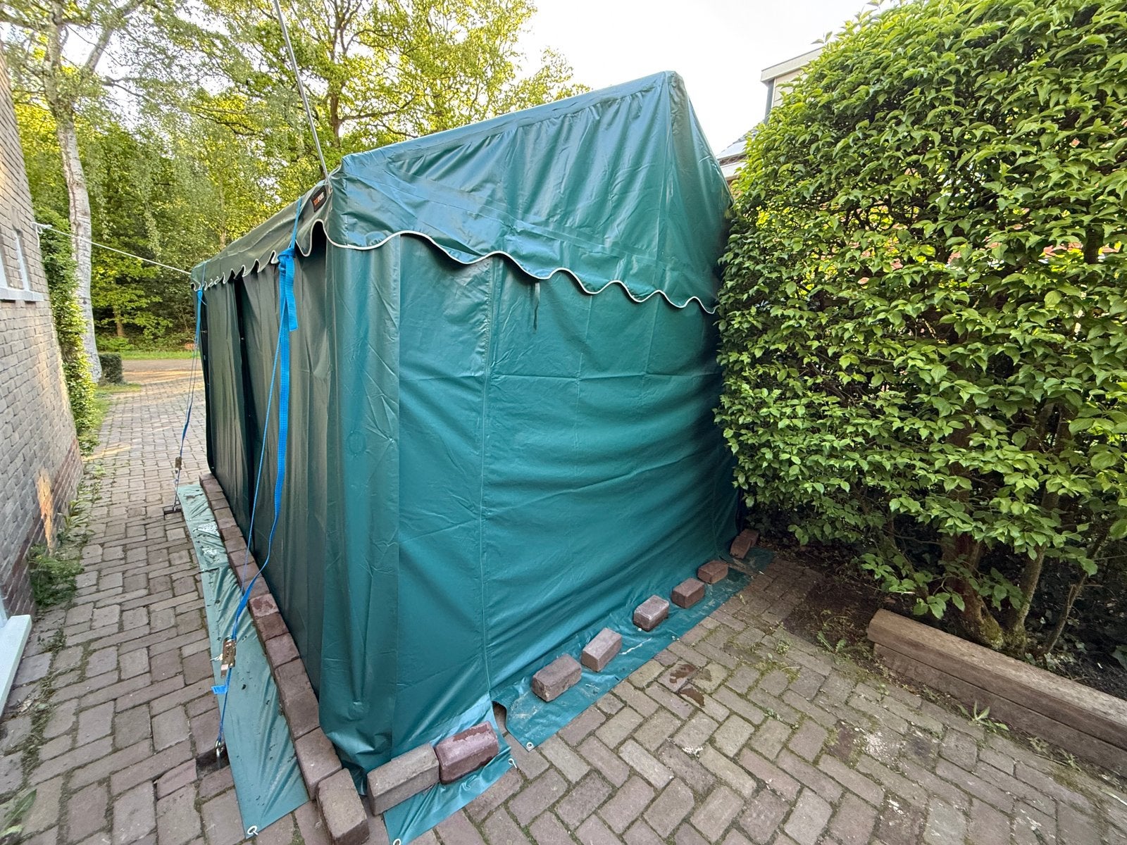 Toolport opslagtent 3x4 m incl. grondankers, Ophalen, Gebruikt, Kunststof, Overige typen