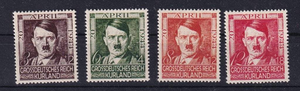 D211) 1944 Grossdeutsches Reich 4x Kurland MNH geen gar, Ophalen of Verzenden, BRD