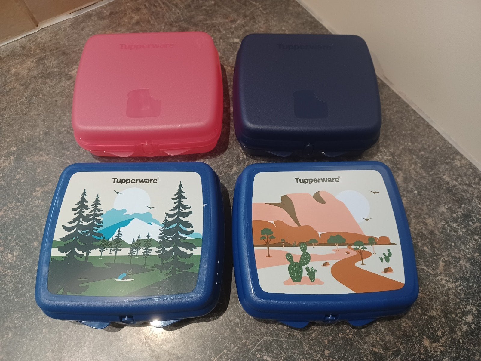 tupperware snackie, broodtrommel, meerdere kleuren/prints, n, Ophalen of Verzenden, Nieuw, Overige typen, BPA-vrij