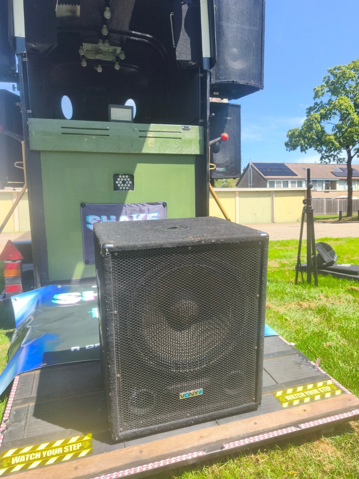 Complete PA Speaker Set: Vonyx, Ibiza Sound & Versterker, Ophalen of Verzenden, Gebruikt, 1000 watt of meer, P.A.