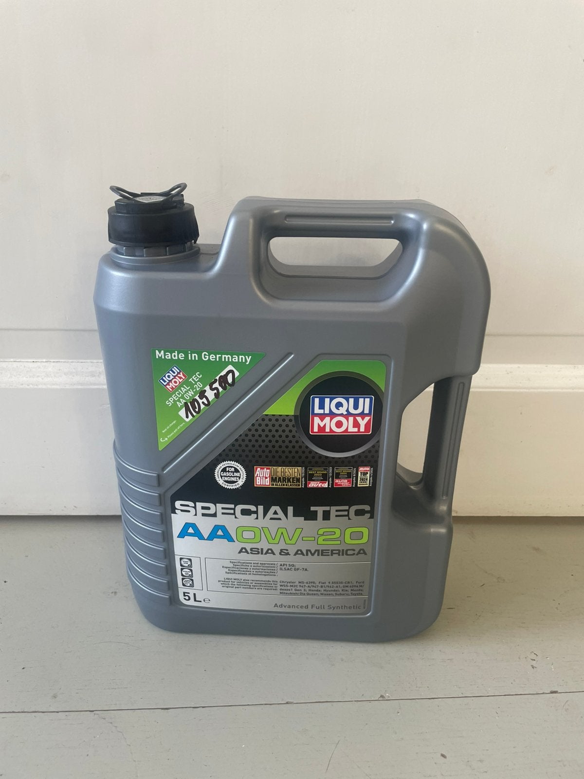 5 liter liqui moly motor olie, Ophalen