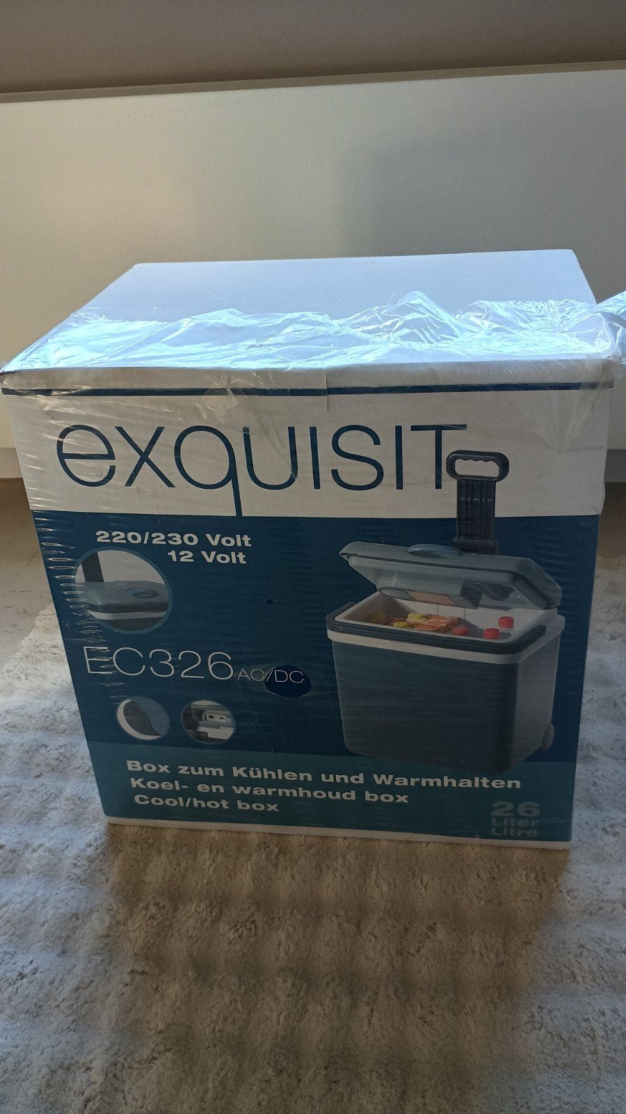 Exquisit EC326 AC/DC Koelbox - 26 Liter, Ophalen, Zo goed als nieuw, Koelbox, Elektrisch
