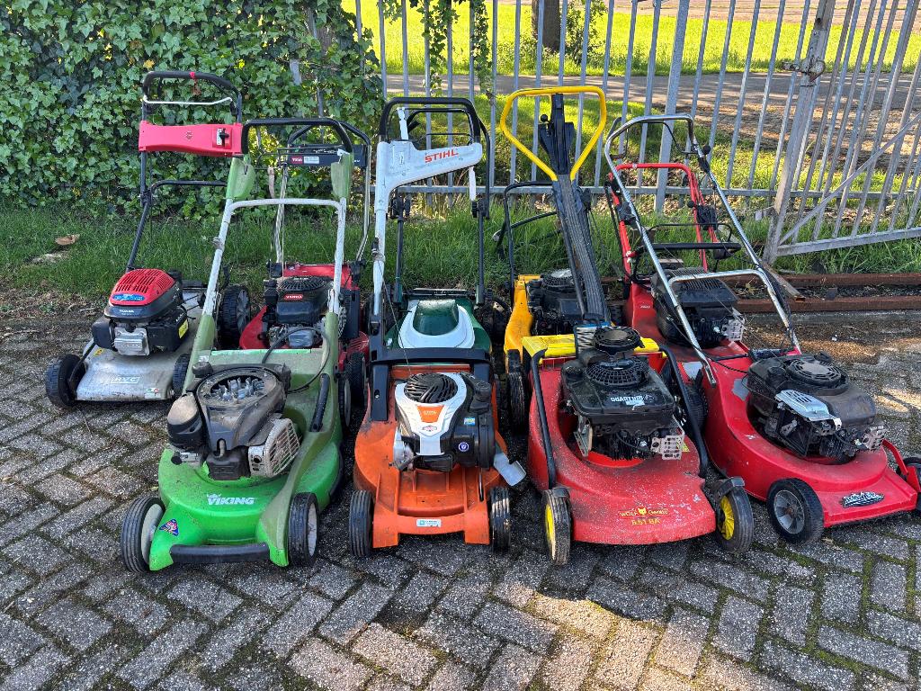 Partij loopmaaiers maaier gazonmaaier Viking Stiga Toro Sabo, Tuin en Terras, Ophalen, Gebruikt, 50 cm of meer