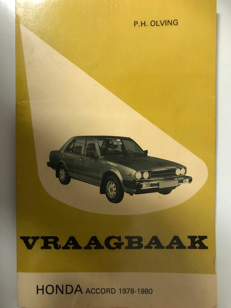 Vraagbaak Honda Accord door PH Olving, Verzenden