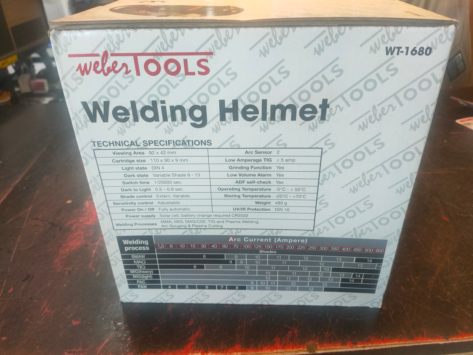 Lashelm Weber Tools WT-1680, Lasfilter, Ophalen of Verzenden, Nieuw