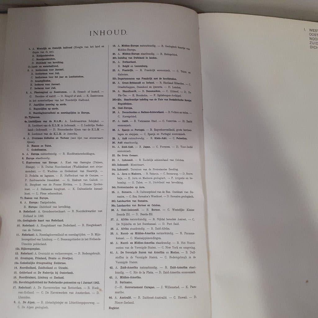 Nr. 959 Bos-Niermeyer. Schoolatlas der gehele aarde, Gelezen, Bosatlas, Ophalen of Verzenden, 1800 tot 2000