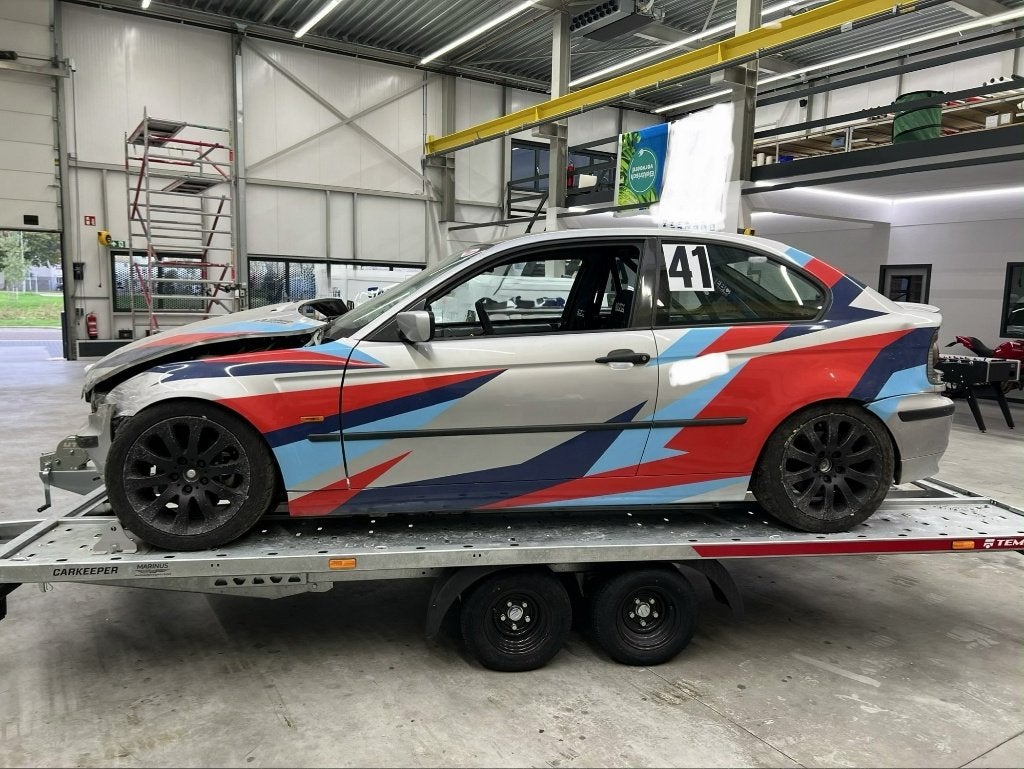 BMW 3-SERIE Compact Trackday-Tracktool-Circuit-Drift-Schade, Auto's, 1250 kg, Zwart, 4 cilinders, 1796 cc
