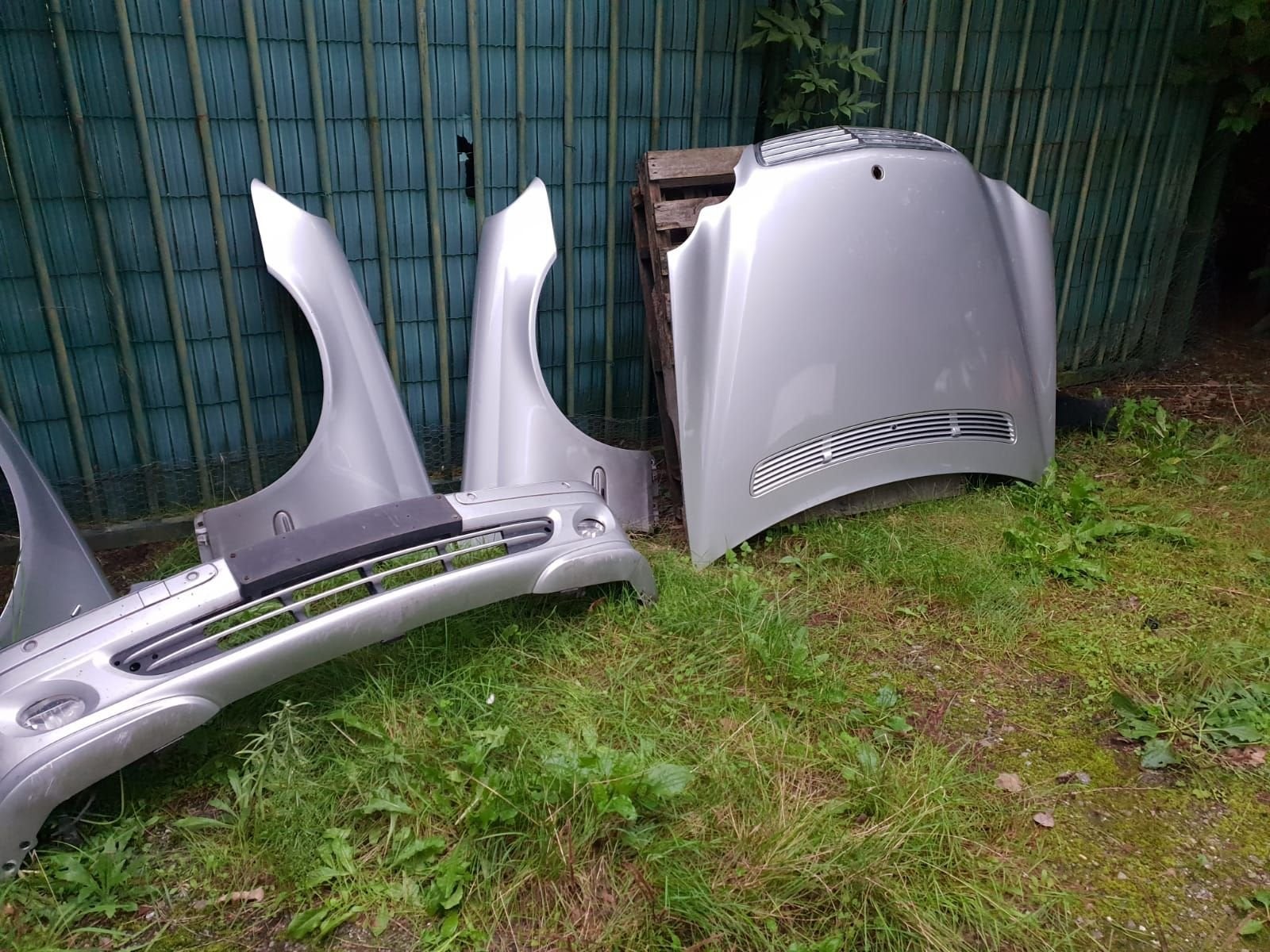 MERCEDES C KLASSE MOTORKAP +,VOORBUMPER +VOORSCHERMEN  BJ 20, Auto-onderdelen, Gebruikt, -, Ophalen of Verzenden, -