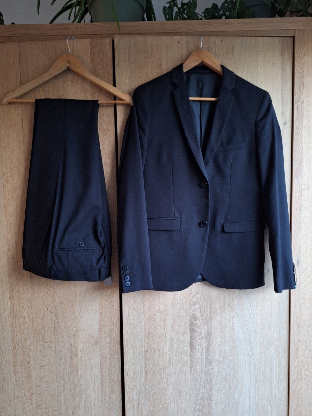 Herenpak - maat 46, Kleding | Heren, Kostuums en Colberts, Ophalen of Verzenden, Zo goed als nieuw, Maat 46 (S) of kleiner, Blauw
