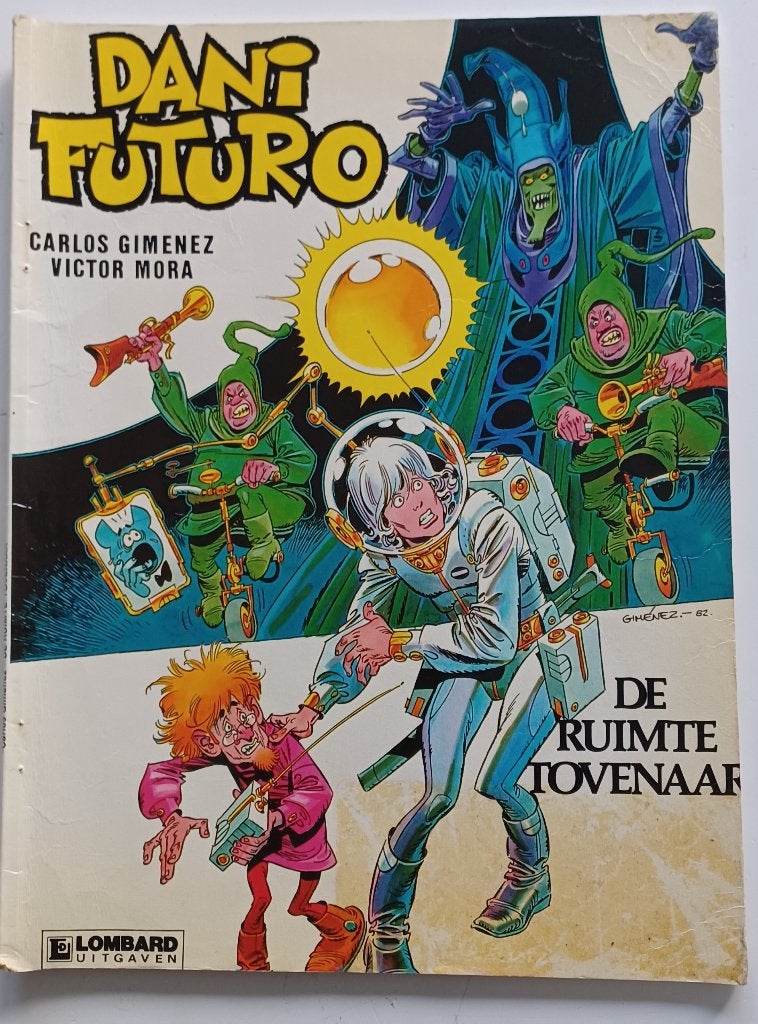 dani futuro de ruimte tovenaar, Gelezen, Eén stripboek, Ophalen of Verzenden, Victor mora