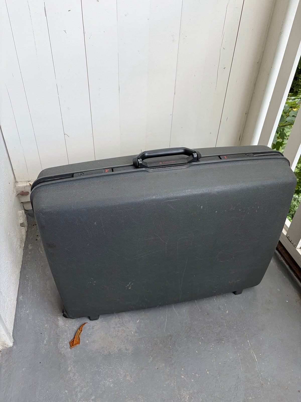 Vintage Samsonite Koffer - Grijs, Hard Kunststof, Sieraden, Tassen en Uiterlijk, Koffers, Gebruikt, Hard kunststof, Slot, Ophalen of Verzenden