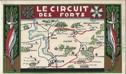 Le circuit des forts Verdun, Boeken, Verzenden, Zo goed als nieuw, Voor 1940, Overige onderwerpen