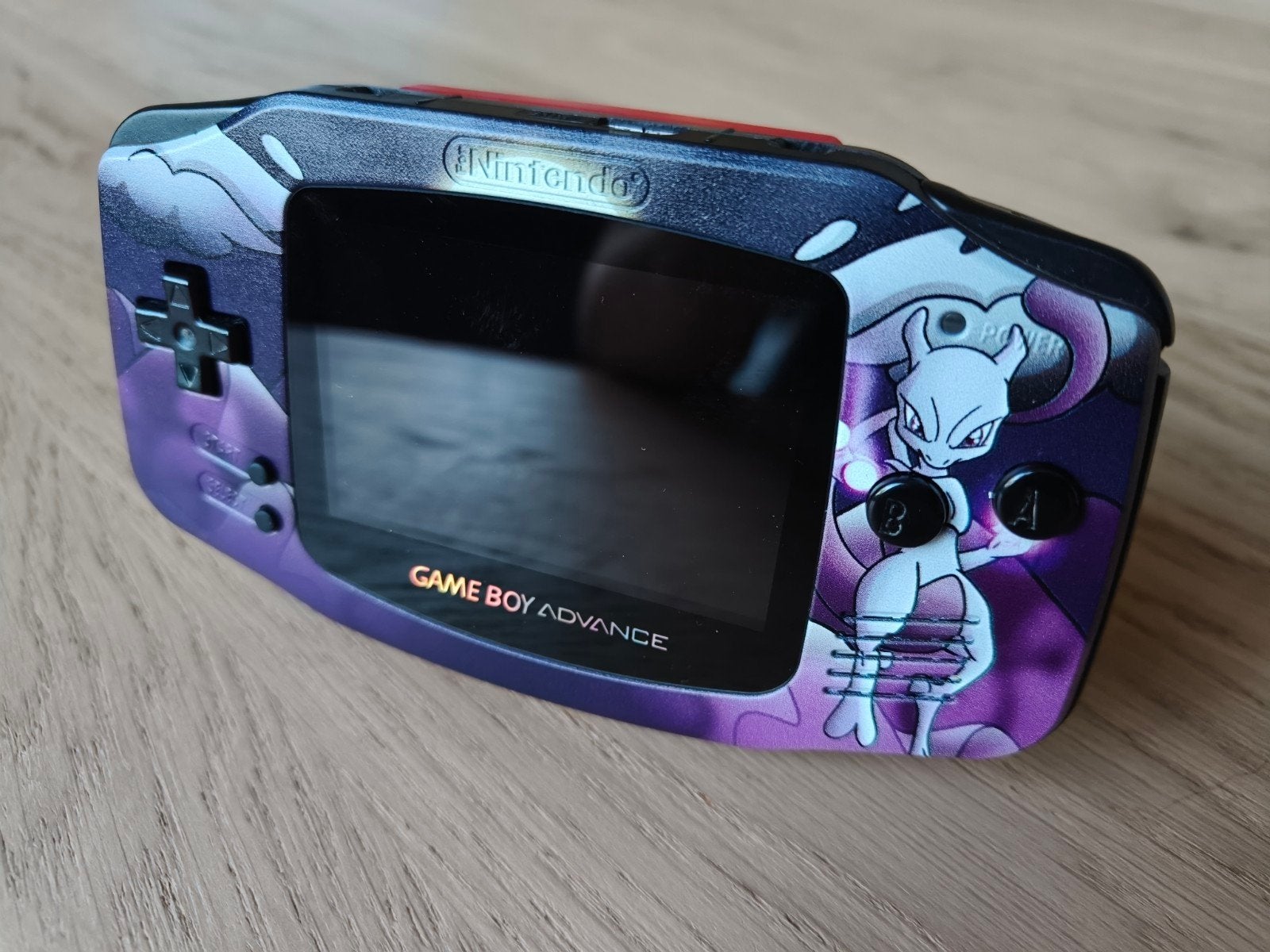 Custom Pokemon Game Boy Advance met IPS scherm en USB laden, 1 speler, Ophalen of Verzenden, Zo goed als nieuw, Role Playing Game (Rpg)