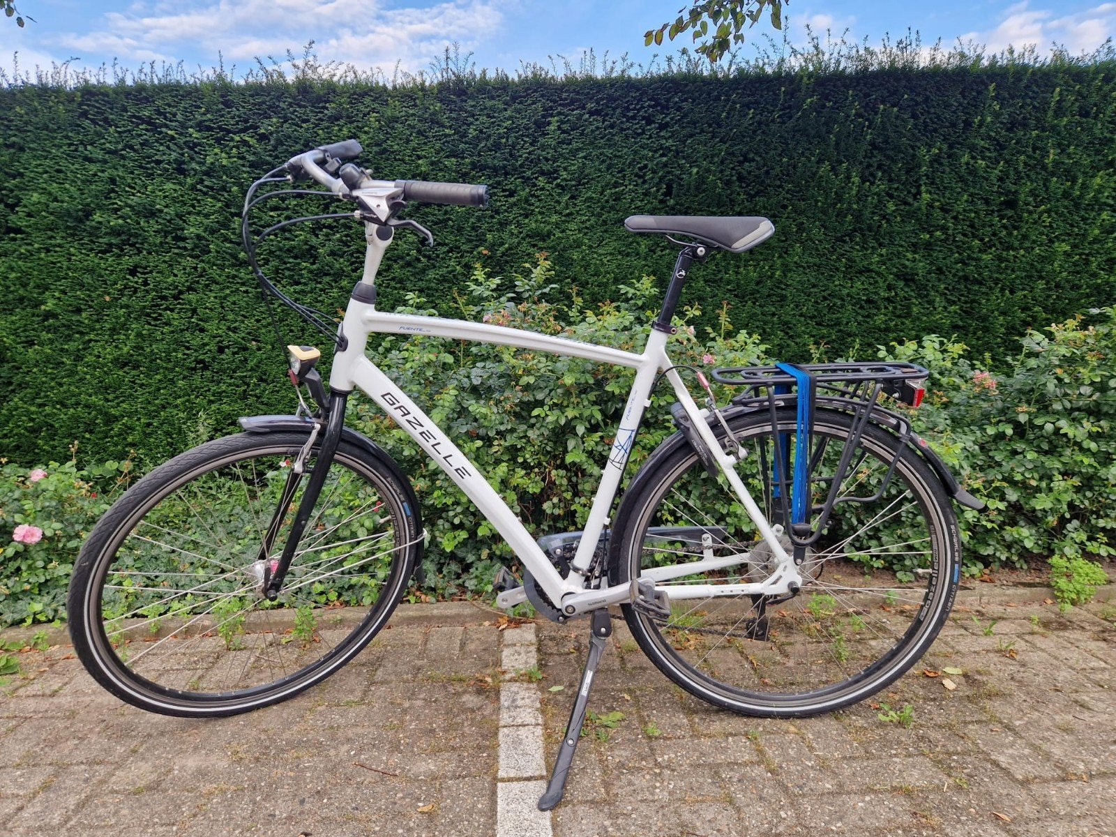 Gazelle Fuente Pure herenfiets, Ophalen, Velgrem, Versnellingen, 56 cm of meer