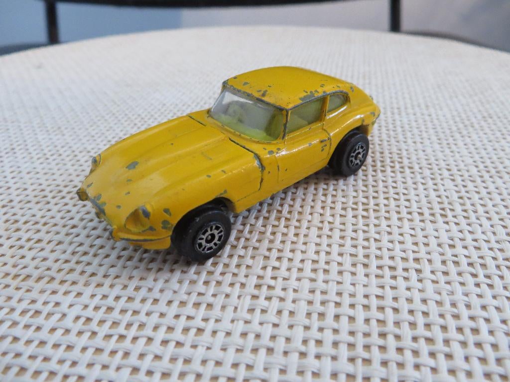 Corgi Juniors Jaguar E Type Geel, Ophalen of Verzenden, Gebruikt, Auto