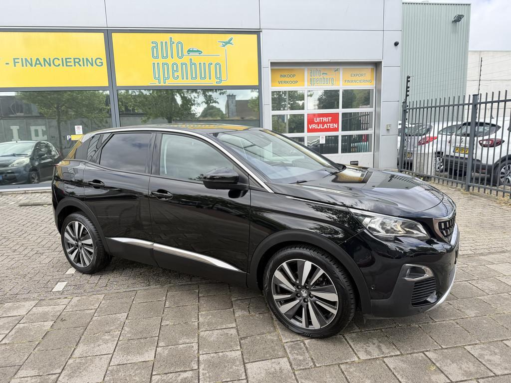 Peugeot 3008 1.2 PureTech Blue Lease Premium * 124.996 Km *, Gebruikt, 1199 cc, Leder en Stof, Zwart