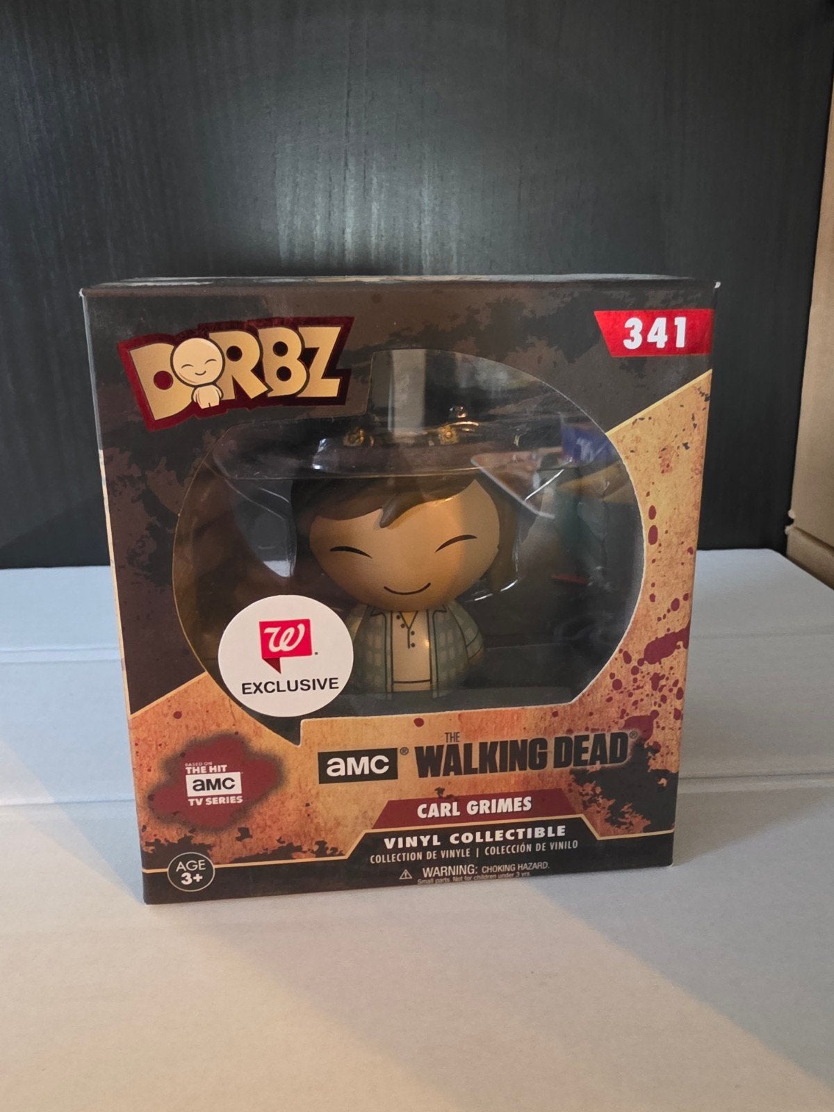 Dorbz The Walking Dead Carl Grimes Vinyl Figuur #341, Ophalen of Verzenden, Nieuw