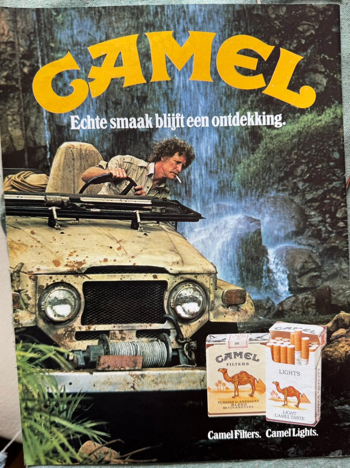 Advertentie Camel met Toyota Landcruiser, Verzenden, Zo goed als nieuw, Motoren