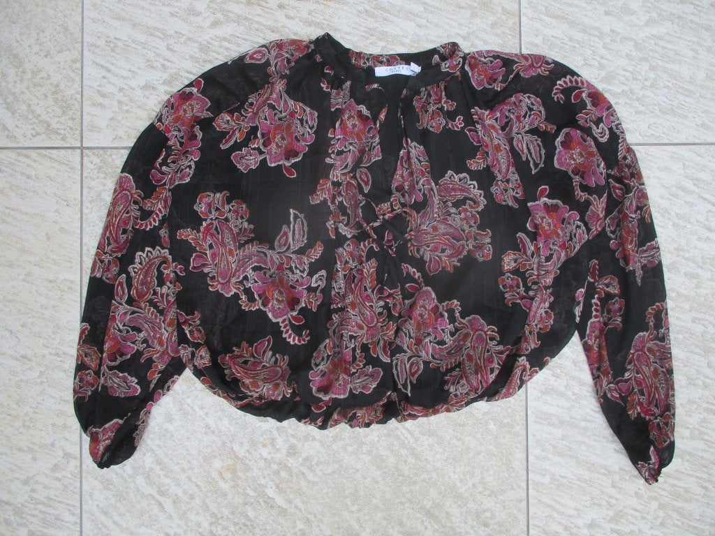 Costes Rebel blouse zwart met roze maat XS, Zwart, Ophalen of Verzenden, Zo goed als nieuw, Costes