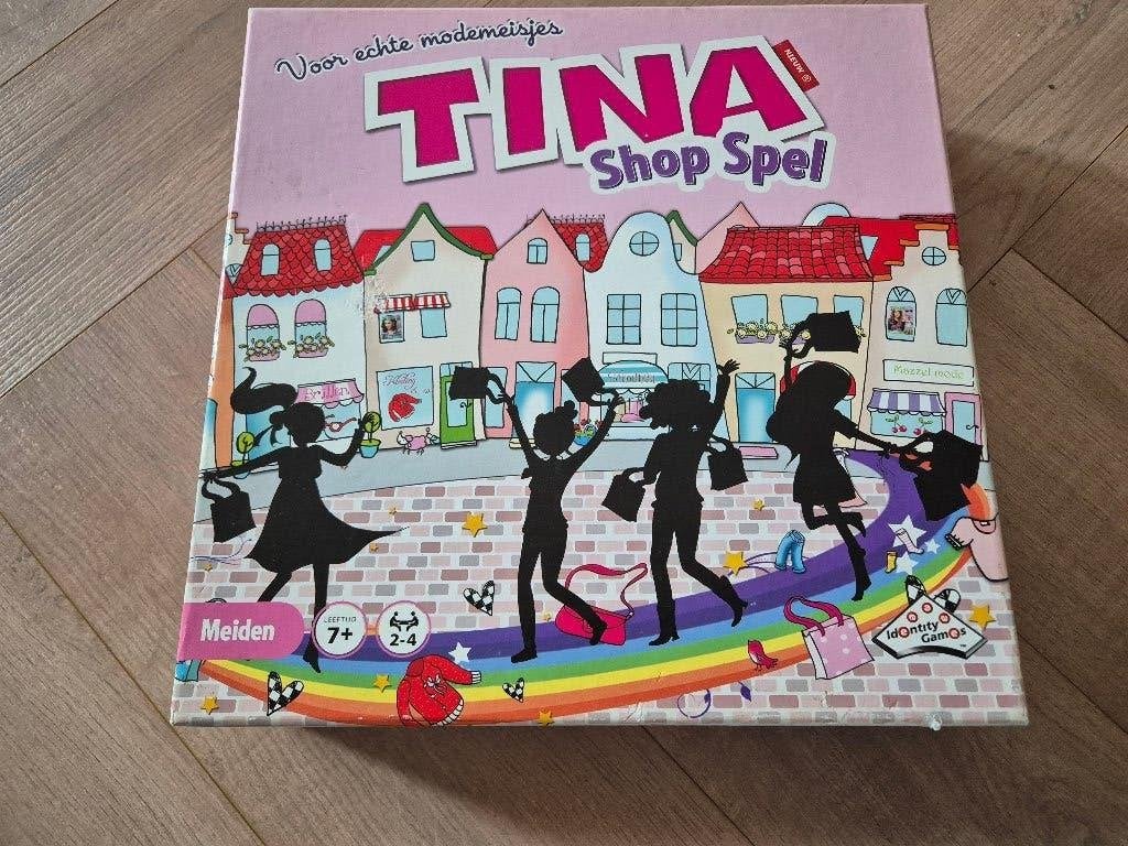 tina shop spel, Hobby en Vrije tijd, Gezelschapsspellen | Bordspellen, Ophalen of Verzenden, Gebruikt