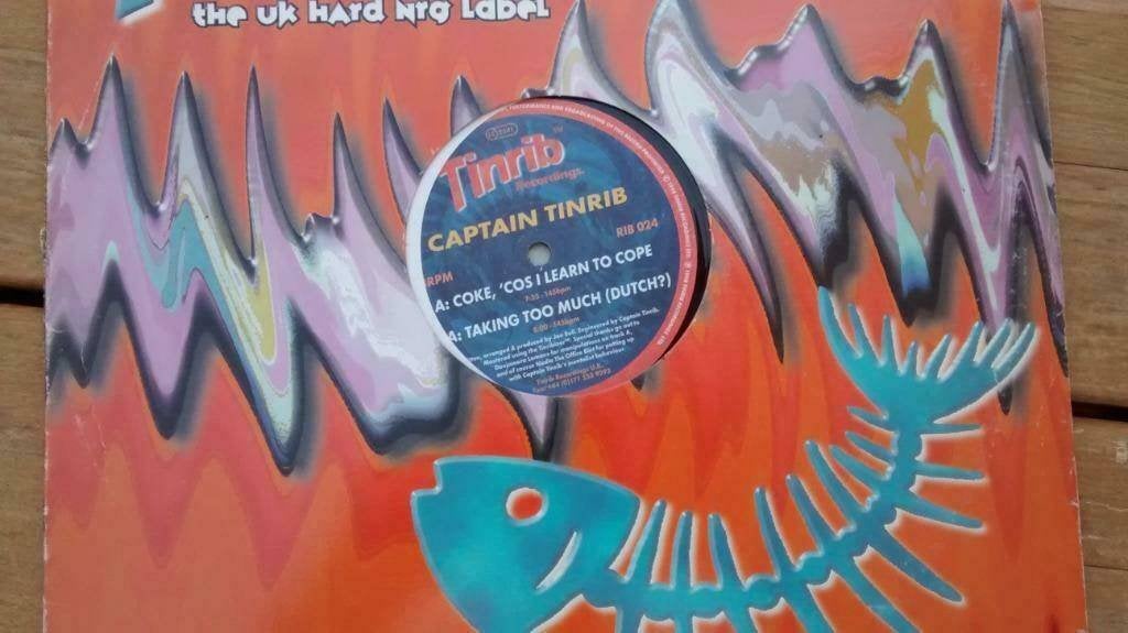 Maxi single - Captain Tinrib - Coke cos I learn to, Cd's en Dvd's, Vinyl Singles, Ophalen of Verzenden, Zo goed als nieuw, Dance en House