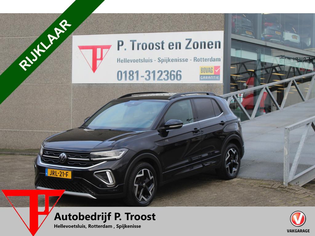 Volkswagen T-Cross 1.5 TSI R-Line Automaat/Navigatie/Virtual, Auto's, Volkswagen, 12 maanden, 4 cilinders, Zwart, SUV of Terreinwagen