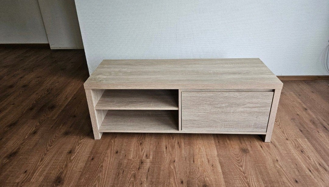 TV-meubel eikenhout, Ophalen, Gebruikt, 100 tot 150 cm, Minder dan 100 cm