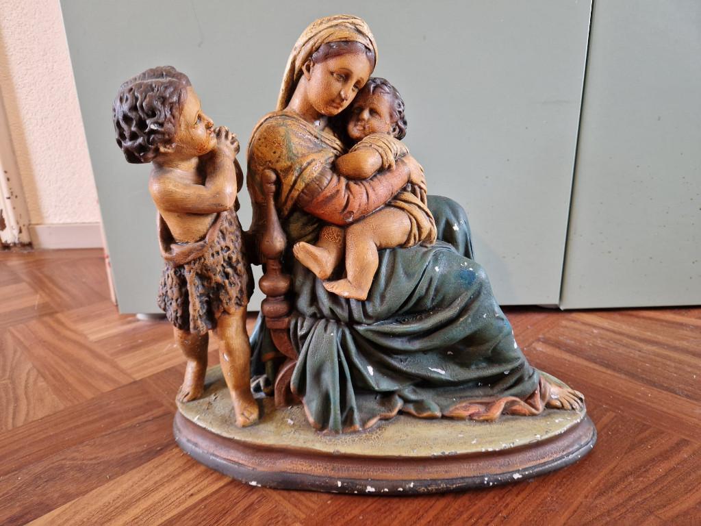 Antieke beeld heilige maagd Maria Della Sedia Seggiola, Antiek en Kunst, Ophalen of Verzenden