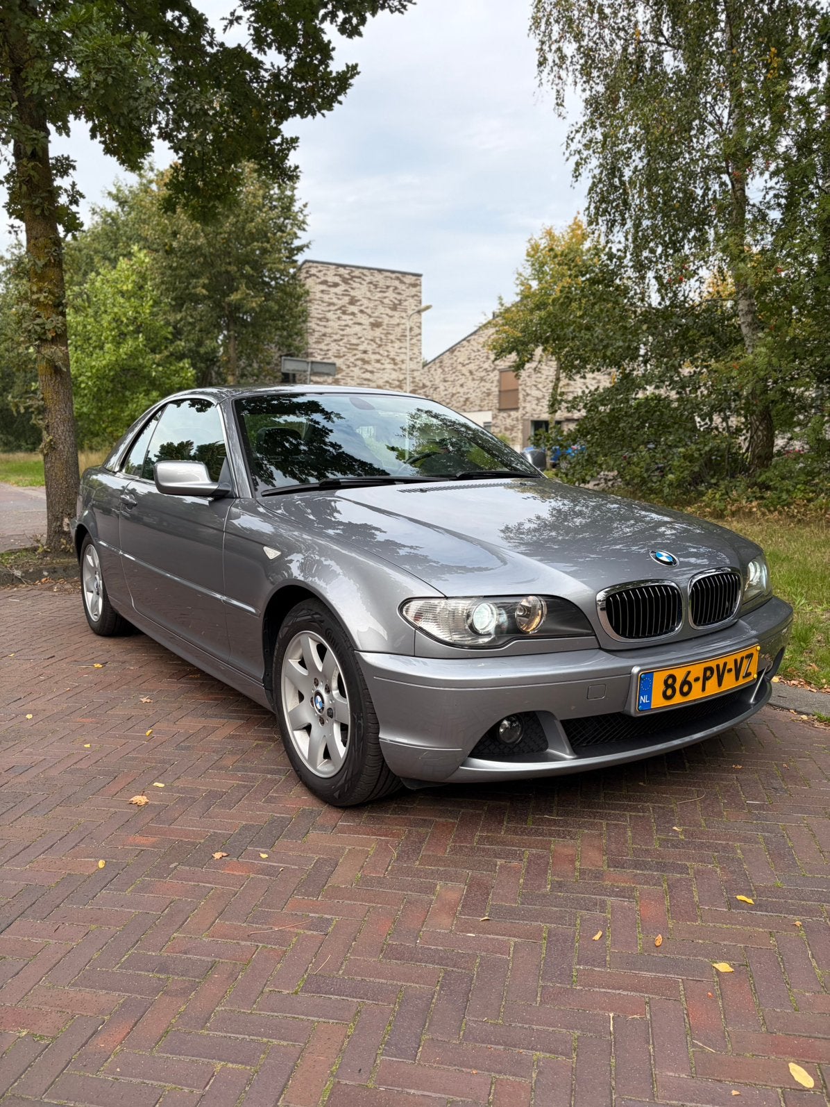 BMW 3-Serie 2.2 CI 320 Cabriolet AUT 2005 Grijs met Hardtop, Achterwielaandrijving, Zwart, Cabriolet, 4 stoelen