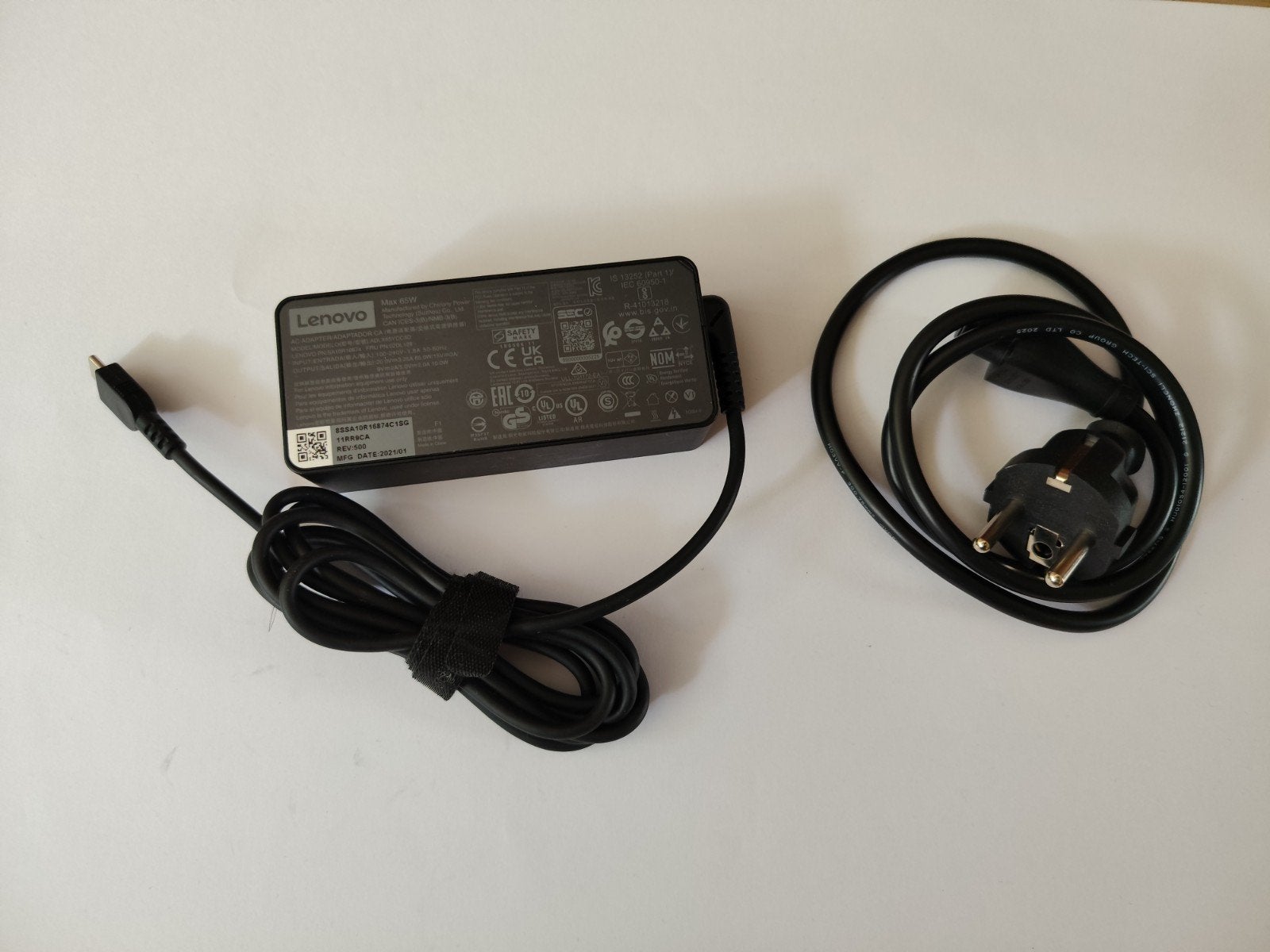 Lenovo Oplader 65W USB-C (ADLX65YCC3D), Computers en Software, Laptop-opladers, Ophalen of Verzenden, Zo goed als nieuw, Lenovo