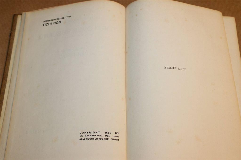 Storm over Rusland — Sjolochow, Vervolg Stille Don 1933, Ophalen of Verzenden, Gelezen