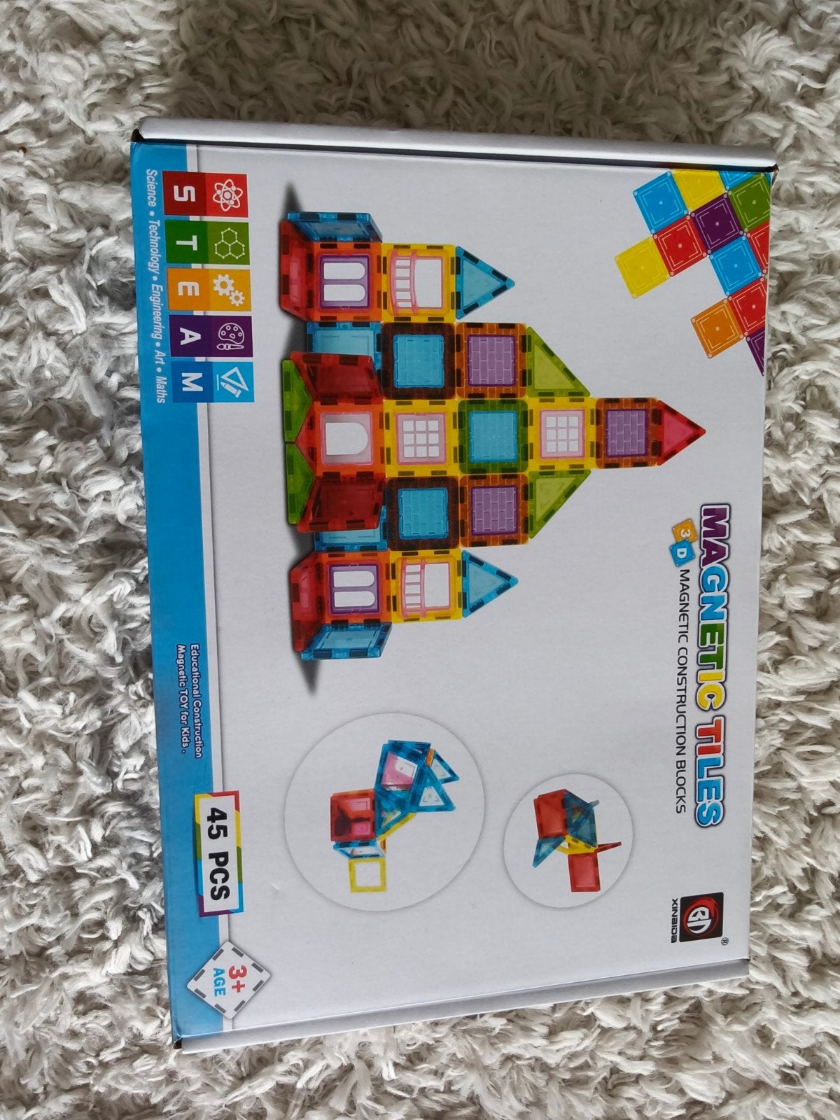 Nieuw Magnetic Tiles Magneet Bouw Speelgoed 45 Stuks, Ophalen of Verzenden, Nieuw, Overige merken