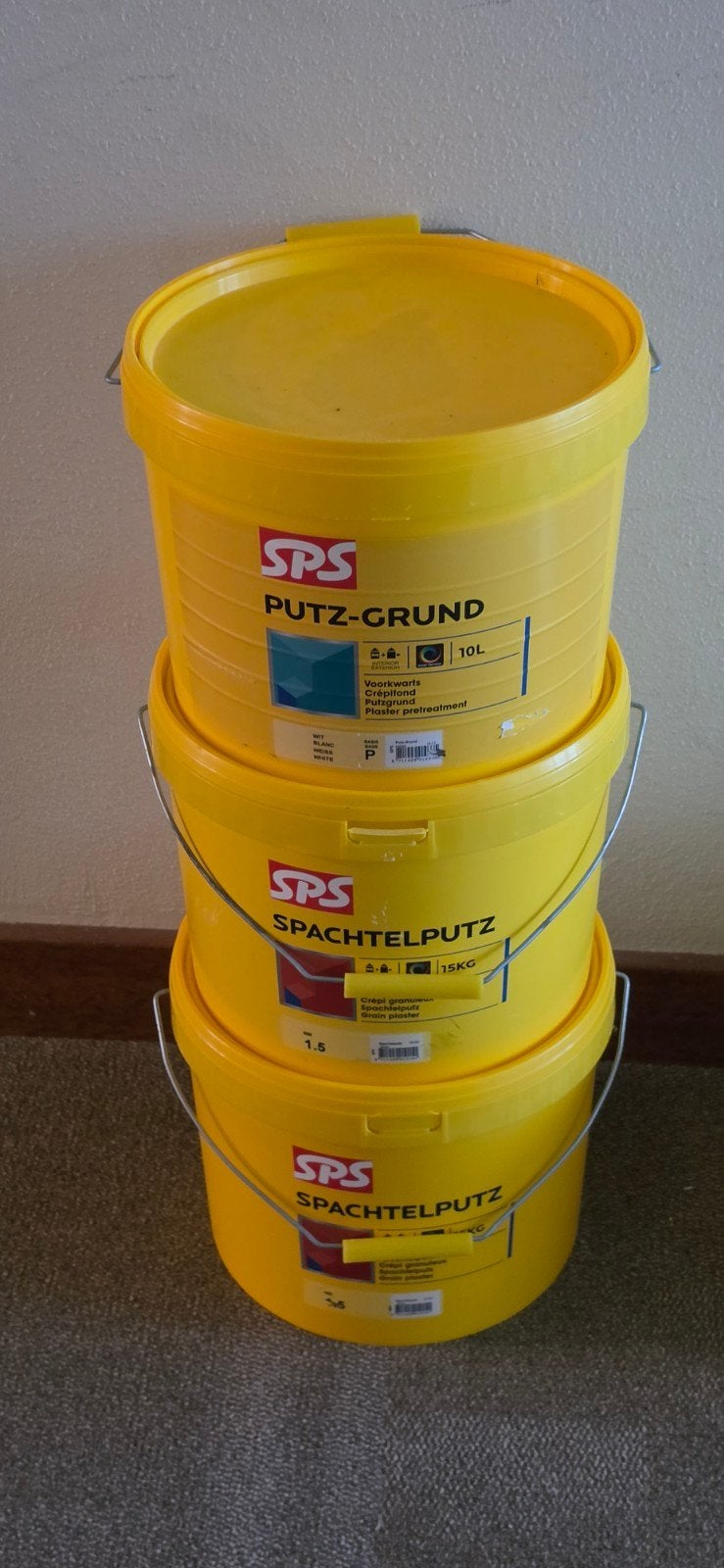 SPS Putz-Grund en Spachtelputz 1,5mm - Nieuw, Ophalen, Wit, Nieuw, Verf