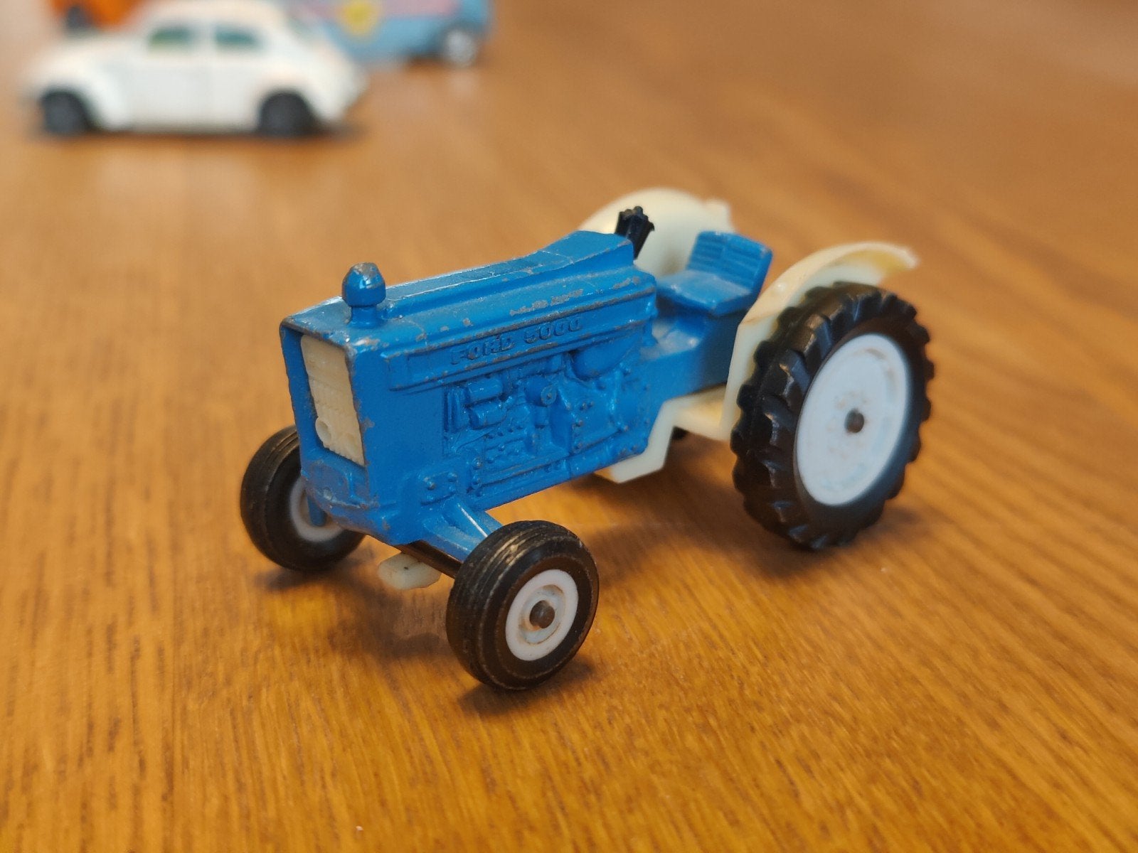 Majorette Ford 5000 Tractor BLAUW, Hobby en Vrije tijd, Ophalen of Verzenden, Zo goed als nieuw, Auto