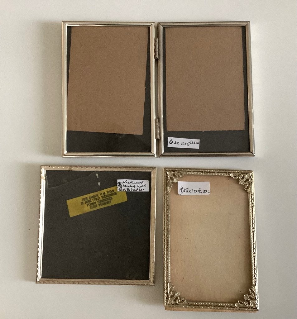 VINTAGE FOTOLIJSTJES VOOR EEN MUUR VOL HERINNERINGEN, Ophalen of Verzenden