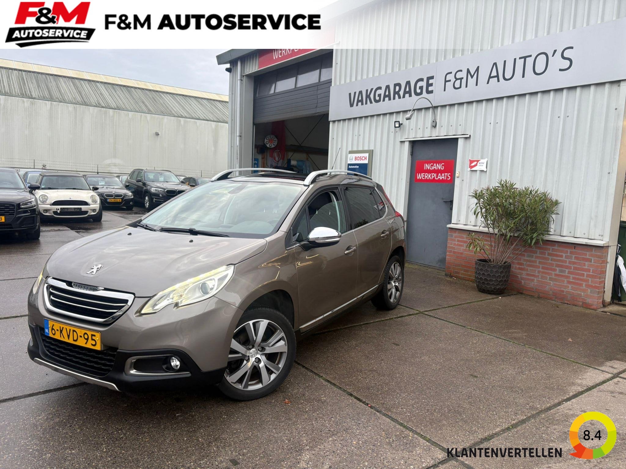 Peugeot 2008 1.6 VTi Féline Clima, cruise, pano, trekhaak,, Auto's, Voorwielaandrijving, Gebruikt, 4 cilinders, 1270 kg