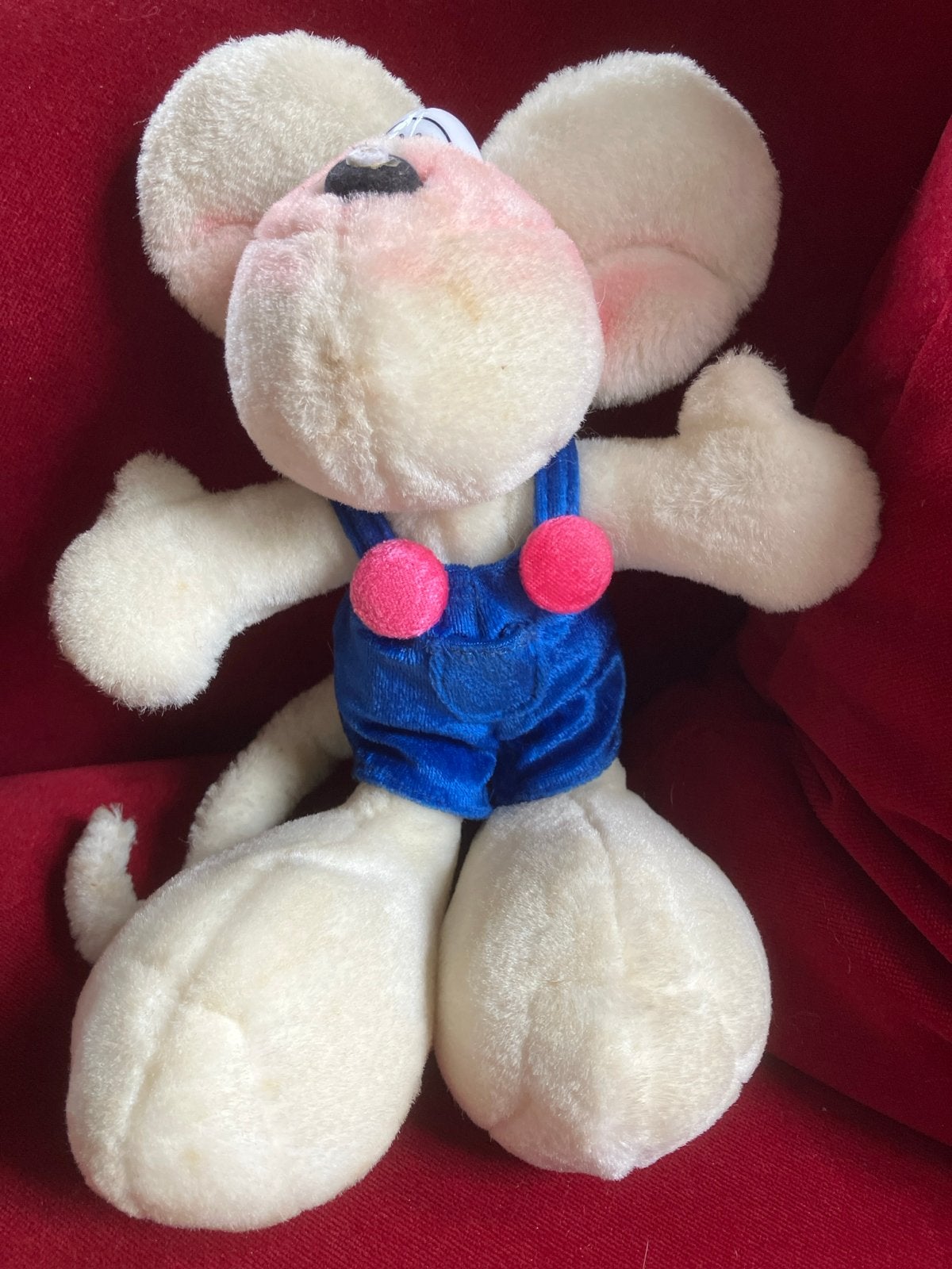 Schattige Diddl knuffel in Blauwe Salopette, Verzamelen, Verzenden, Gebruikt, Overige typen
