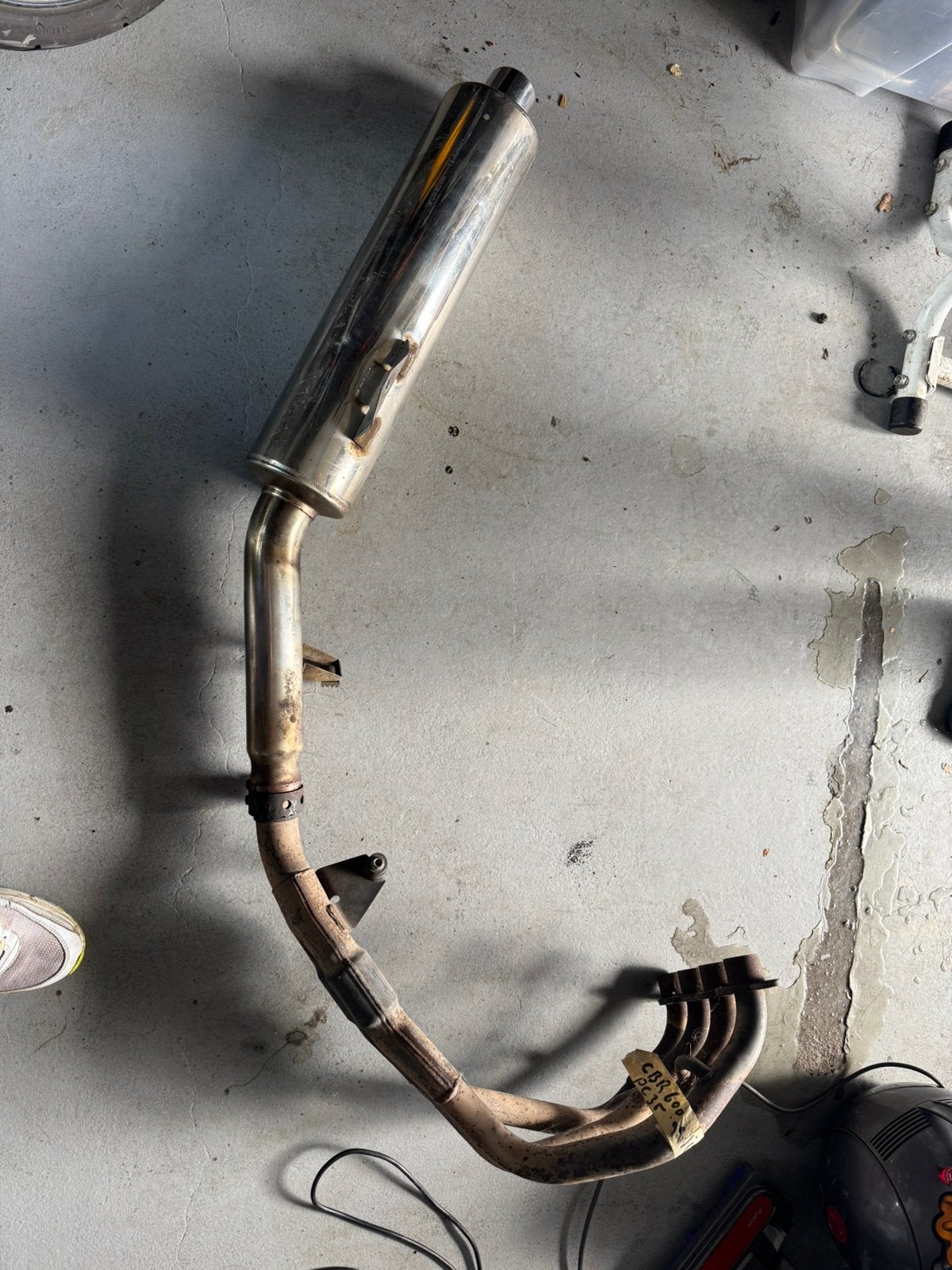 Uitlaatbochten en originele demper honda cbr 600 f pc35 2000, Motoren, Ophalen of Verzenden