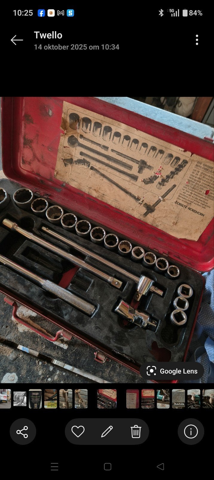 Gereedschapsset in metalen koffer - Diverse doppen en ratel, Ophalen of Verzenden, Gebruikt, Gereedschapsset, Overige merken