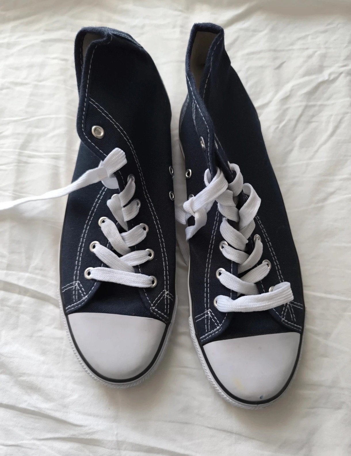 Hoge gympen maat 44 - Zo goed als nieuw, Blauw, Ophalen of Verzenden, Sneakers of Gympen, Zo goed als nieuw