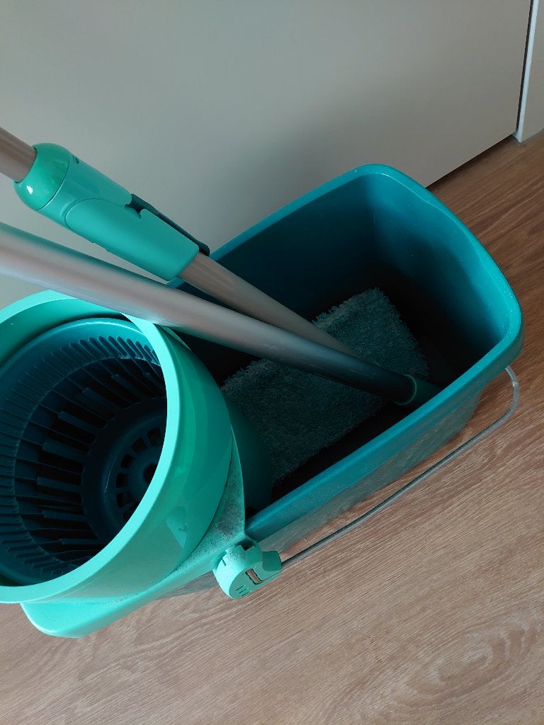 Leifheit dweil Set Clean Twist System + telescoopsteel, Ophalen, Dweilemmer, -bak, of -wagen