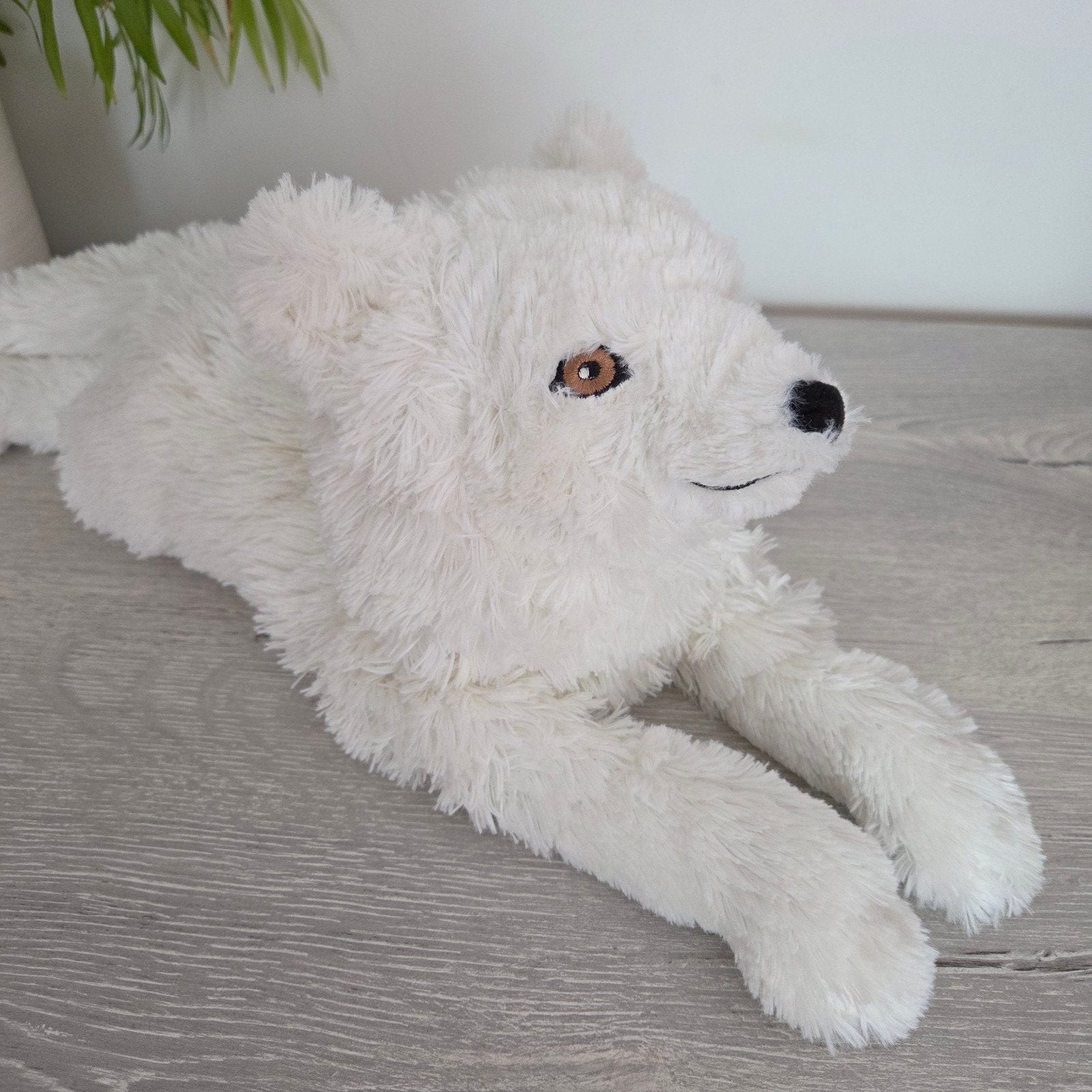 IKEA Skogsduva Poolvos Pluche Knuffel 60 cm, Ophalen of Verzenden, Middelgroot (20 tot 80 cm), Wit, Vos