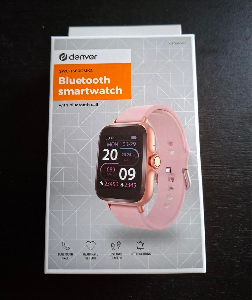 Denver Smartwatch, Sieraden, Tassen en Uiterlijk, Smartwatches, Slaap, Nieuw, Ophalen of Verzenden, Roze