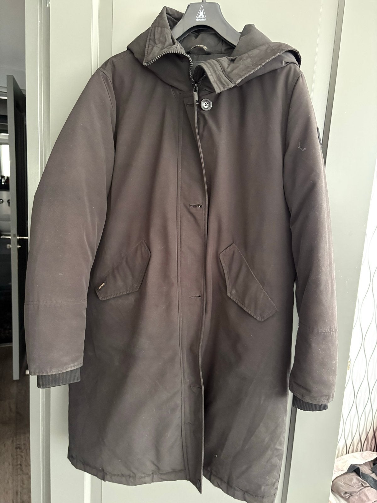 Airforce winterjas, zwart, maat XL, Ophalen of Verzenden, Zo goed als nieuw, Maat 46/48 (XL) of groter, Zwart