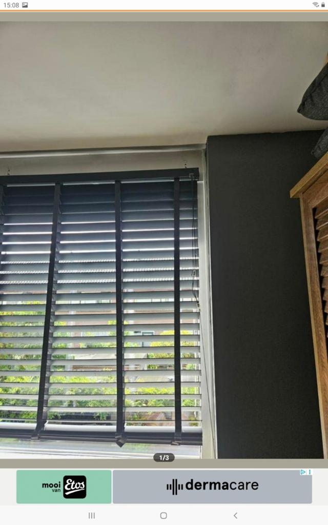 2 luxaflex antraciet, Ophalen of Verzenden