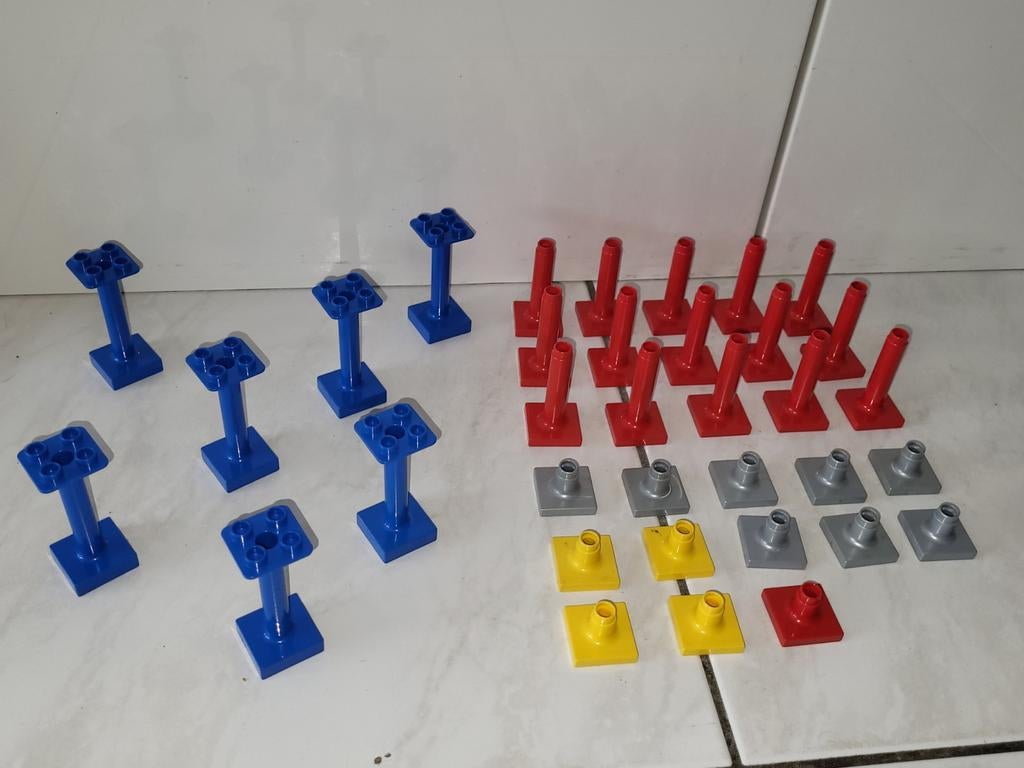 Duplo set met 35 hoge en korte palen, Gebruikt, Ophalen of Verzenden, Duplo, Duplo
