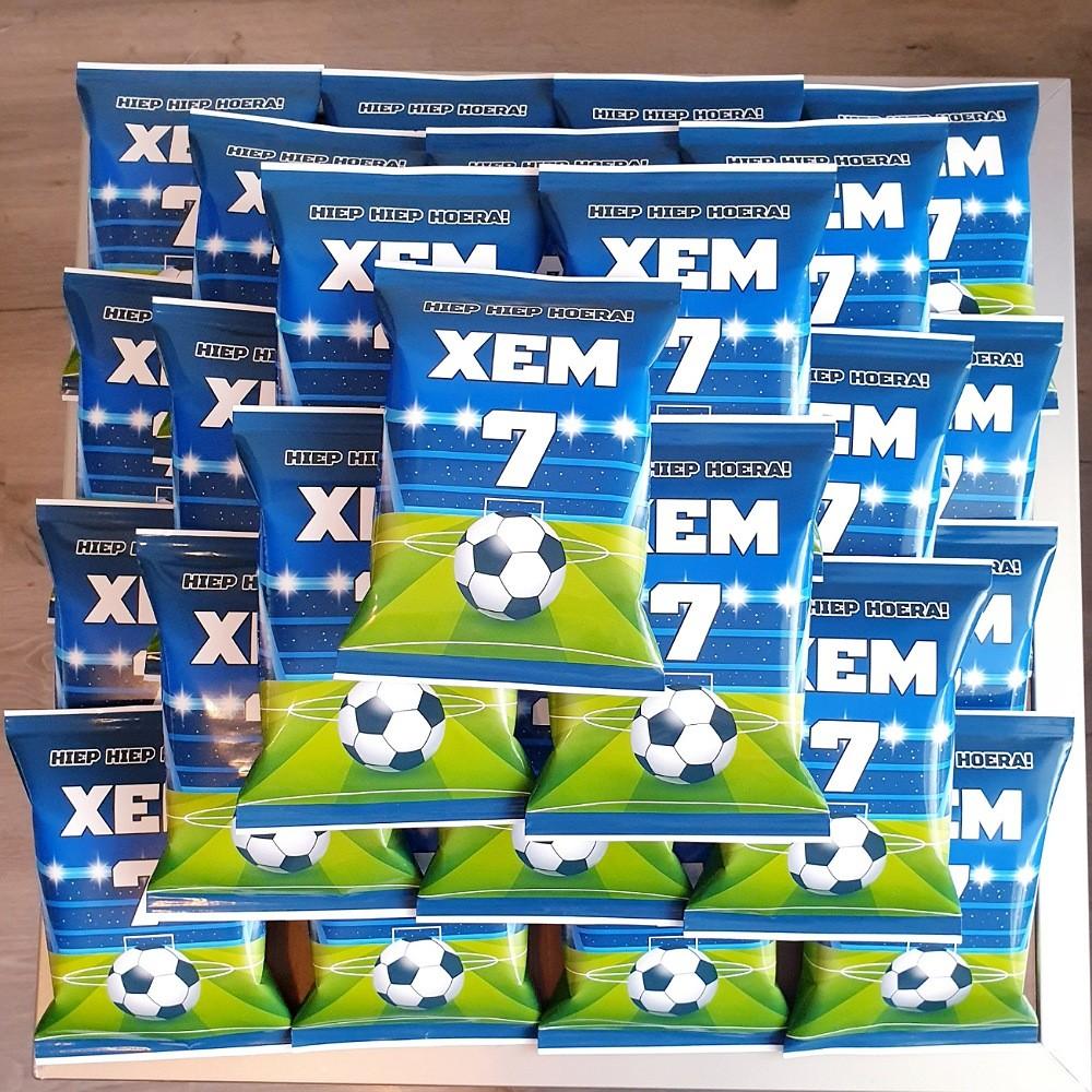Traktatie zakje chips met thema naar keuze, Ophalen of Verzenden, Nieuw, Feestartikel, Verjaardag