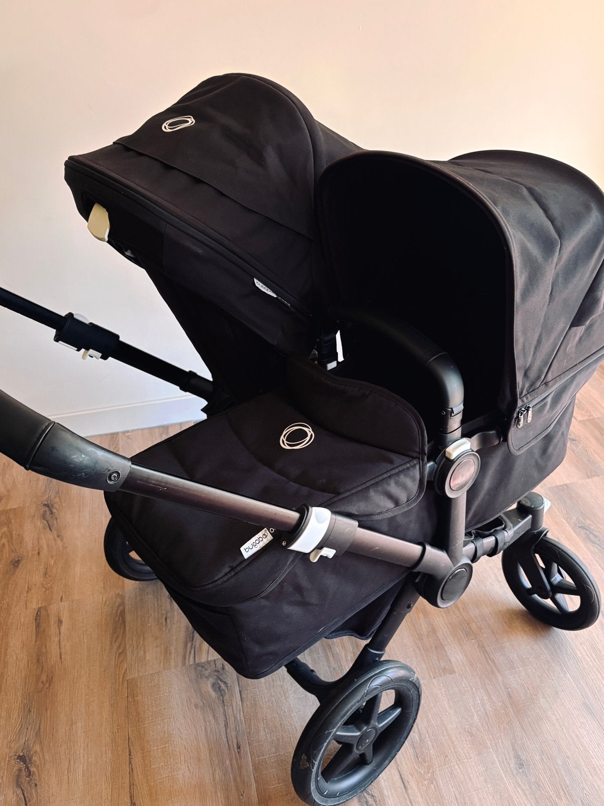 Bugaboo Donkey 3 All Black | COMPLETE SET | Mono & Duo, Kinderen en Baby's, Ophalen, Zo goed als nieuw, Combiwagen, Duowagen